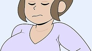 Hot animated sex with stepmother on chore day