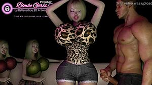 Big tits girls perform sexy dance with ass shaking in project set 7.
