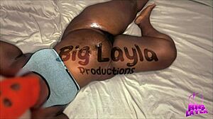 A black beauty gets her ass fucked in this chubby fuck scene