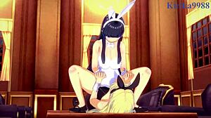 Intense Ikaruga and Katsuragi Futanari Action