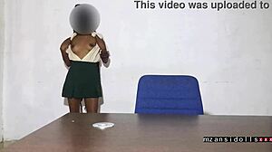 Ebony teen strips outdoors, wet pussy, clothes ripped, getting fucked hard