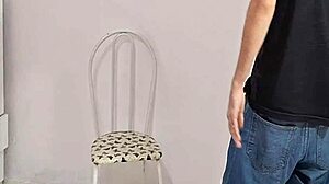 Dirty Old Man Plays Domination with Stepdaughter Under Skirt