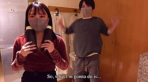 Valentine's Day got steamy with chocolate sex in the bathroom for us Japanese teens