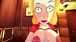 Charley Chase's Natural Tits Bounce During Doggystyle Fuck