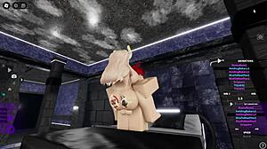 blonde succubus enjoys cat boy's big cock in her pussy