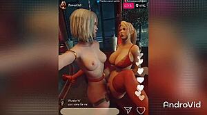 Anime porn video with shemale action