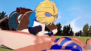 Ezreal and Braum in Wild League of Legends Yaoi Action. Hard Japanese Gay Hentai!