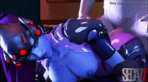 in this sfm hentai, bitches get animated in 3d cartoon style