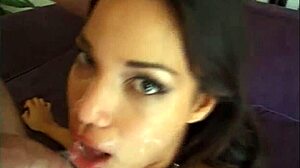 Adriana Sage in hardcore threesome with blowjob and anal!