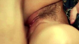 Big tits homemade brunette gets a double penetration