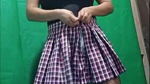 Student seduces teacher with homemade porn of her big tits and juicy pussy