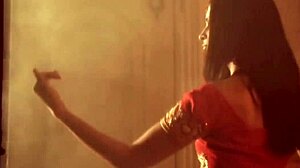 sexy indian babe teases with erotic belly dance