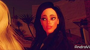 Anime porn video with shemale action