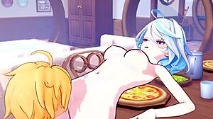 furina's vacation sex with pussy licking in genshin impact hentai