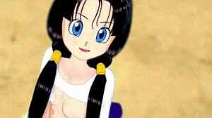 Videl thanks for teaching her to fly - DBZ