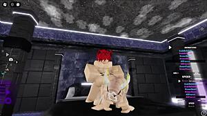 blonde succubus enjoys cat boy's big cock in her pussy