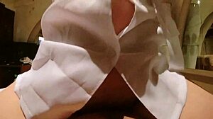 this woman has big tits and is feeling very hot