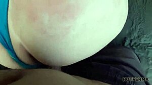 Blonde milf with big ass banging on the beach