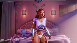 hey harptoad, starfire learning earth customs with a messy finish?