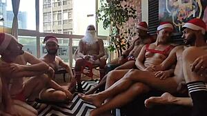 secret friend orgy bareback with santa.