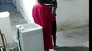 Neighbor Caught Me Naked Sweeping and Made Me Suck Him Off