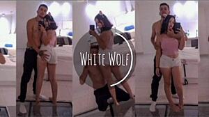 Cute brunette White Moon delivers intense deepthroat blowjob in POV