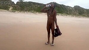 Naked beach adventure with friend for some pyrococcus fun