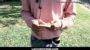 Straight Latin Twink Paid to Bang Gay Guy POV on Street