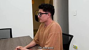 Curvy Latina Daniela Andrea Fucks Candidate Hard in Bedroom Interview