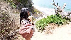 Cheating Sister-in-Law Sucks Cock Wildly at Nude Beach.