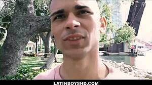 Straight Latin Twink Paid to Bang Gay Guy POV on Street