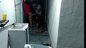 Neighbor Caught Me Naked Sweeping and Made Me Suck Him Off