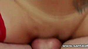 Mature Woman Poses in Red Lingerie