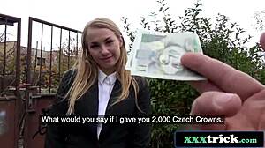 Cute Russian Reporter Fucked Hard in Public with Clothes On