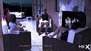 Retrieving the past at lake house shower scene