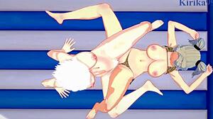 Intense Lesbian and Futanari Action with Imu and Miyabi