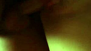 Beautiful brunette gets rough sex on the couch and ends with a facial