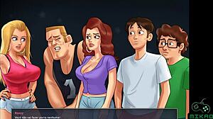 A fun filled cartoon with hot Latina babes in bikinis