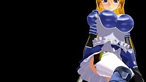 Animation of Letícia in the hentai game