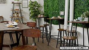 Gay Sex Erupts with Hardcore Blowjob in Coffee Shop