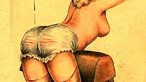 Vintage Erotic Drawings with Seductive Retro Style