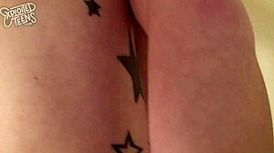 Fresh blonde 18-year-old takes cum in pussy from old man in wild anal play. Hairless and bent over for more.