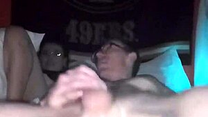 bunni knows how to cum hard on my big white cock