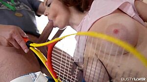 Marina Visconti's big tits bounce while she rides hard