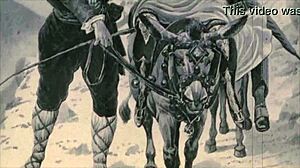 vintage hairy action in raw animated style