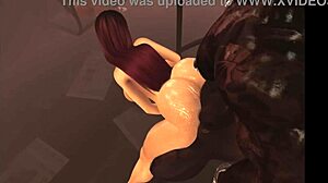 Redhead May Gets Pounded By Monster Cock In Subway Cartoon