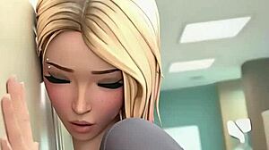 gwen's workout in hydrafxx 3d cartoon involves specific exercises and detailed poses