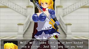 Animation of Letícia in the hentai game