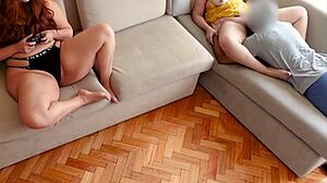 He fucked me while my step sister was playing videogames.