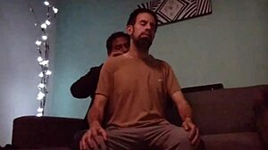 Intense massage leads to tasting dick passionately